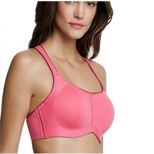 Dominique Bra Zoe Pro Maximum Support Underwire Sports Bra 6100 Pink Size: 34G